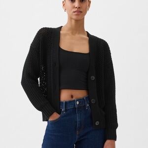 Gap Crochet Cardigan Sweater